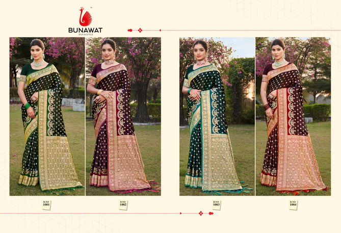 Shiv Kamini By Bunawat Satin Silk Designer Wedding Sarees Wholesale Shop In Surat
